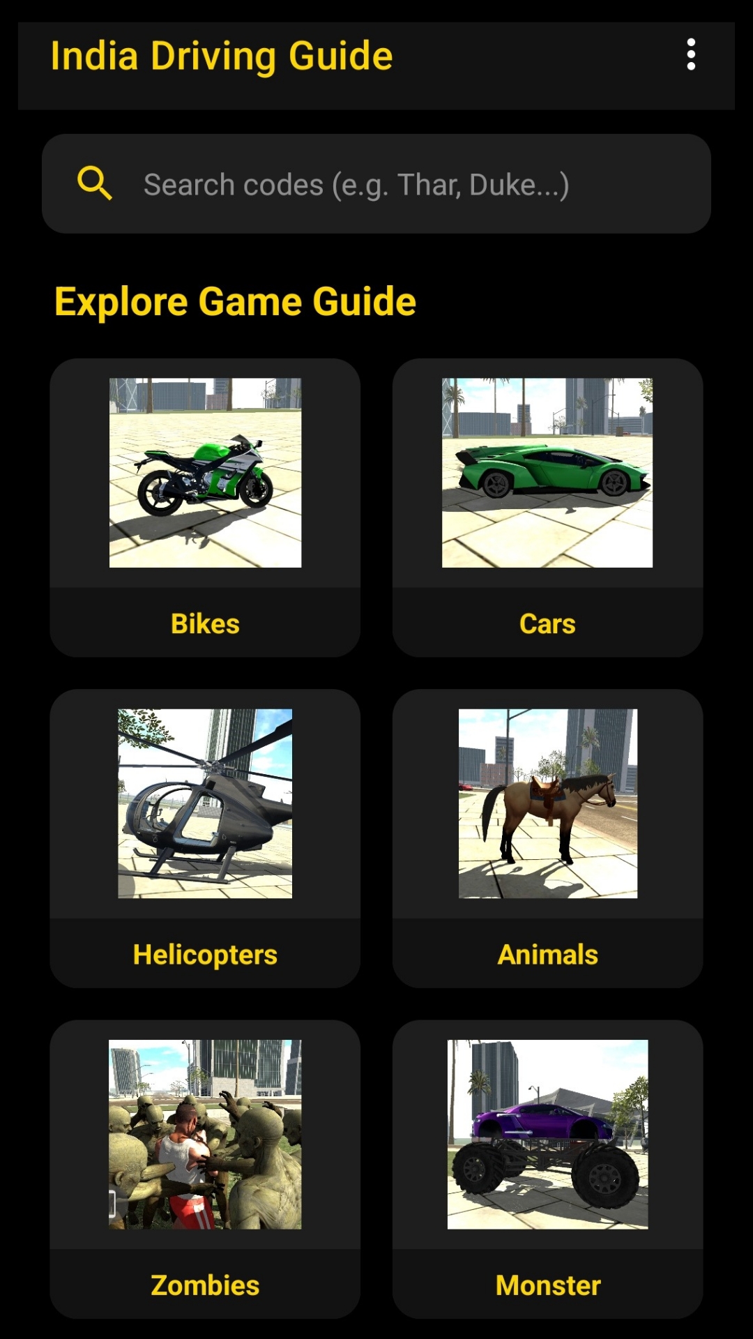 Indian Bike Driving 3D Codes screenshot